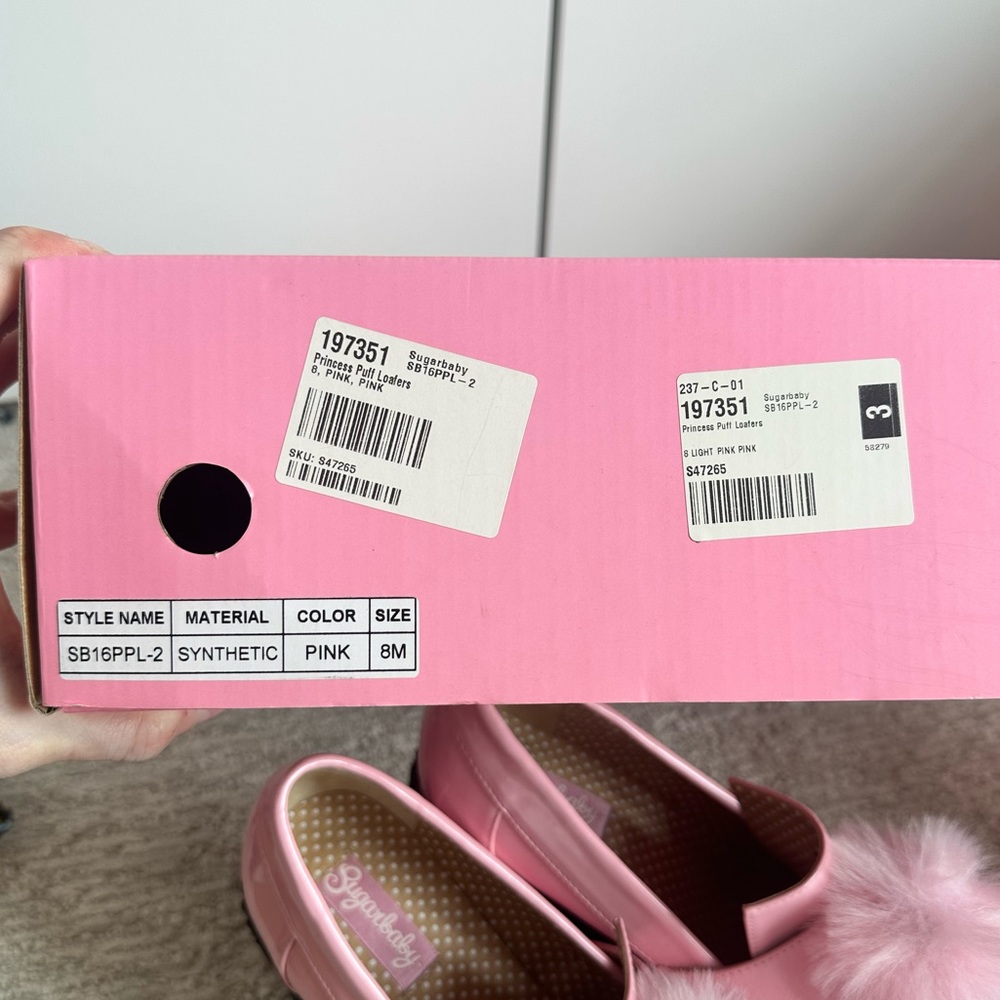 Discontinued Dollskill Sugar Thrillz Pink Princess Puff Platform Loafters Size 8 - Picture 6 of 6